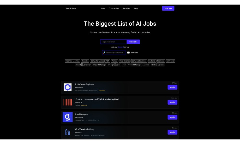 Best AI Jobs