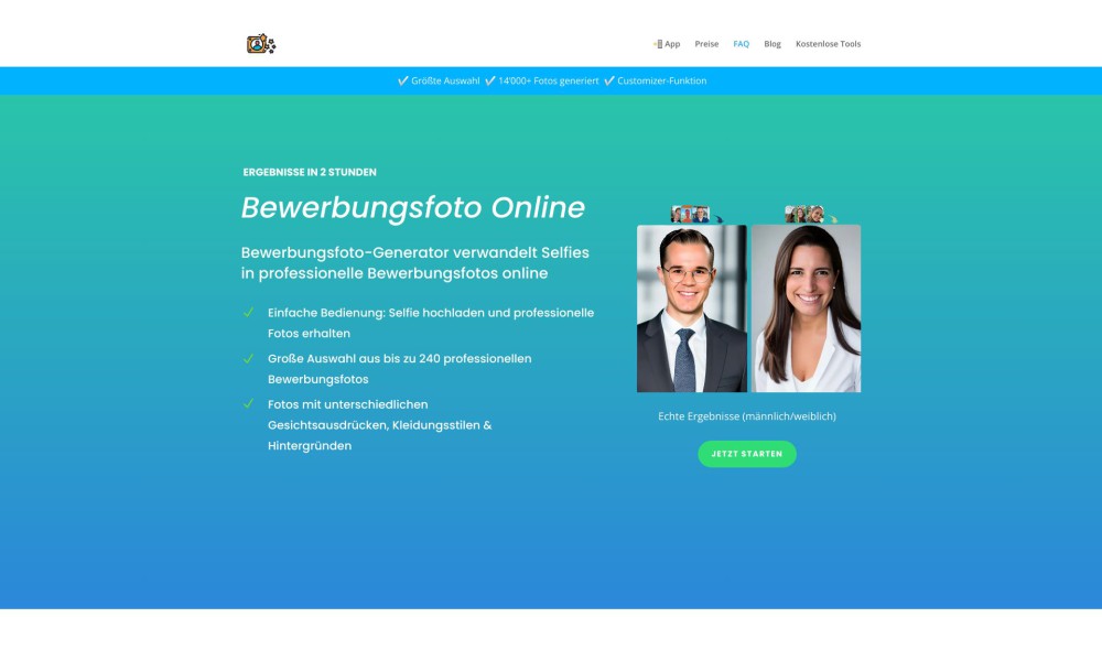 Bewerbungsfoto Online
