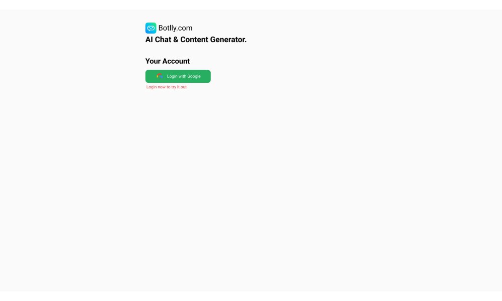 Botlly - AI Content Generator