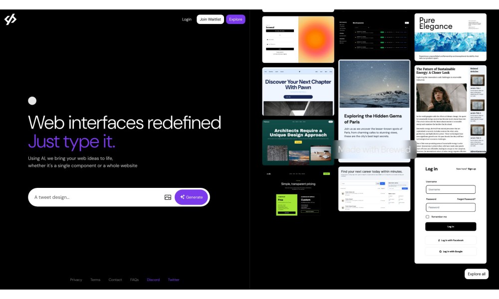 Brewed - Building the Web with AI