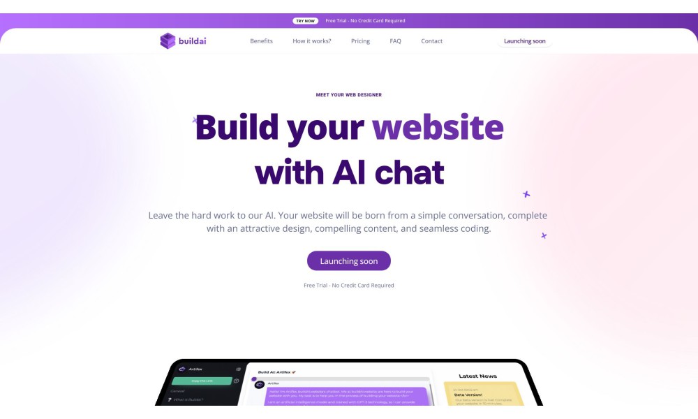 Build a website with AI