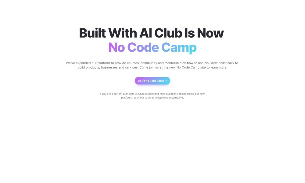 AI and No Code