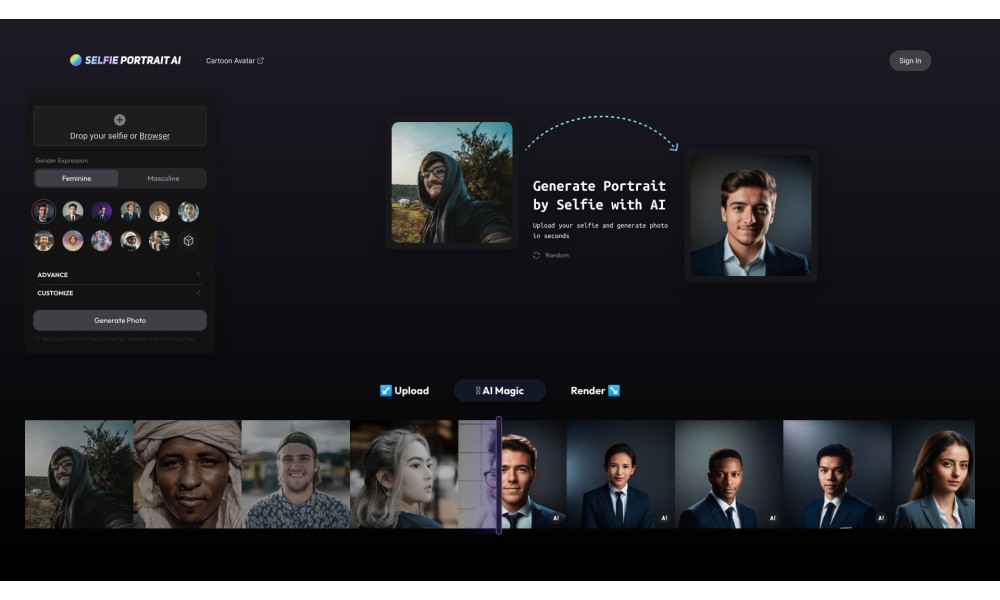 Selfie Portrait AI