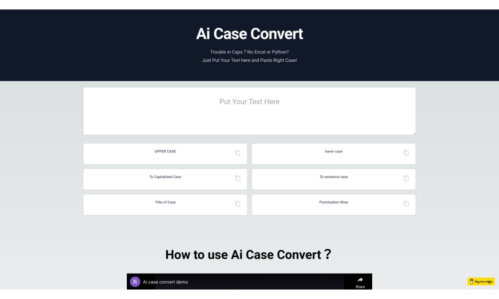 AI Case Convert