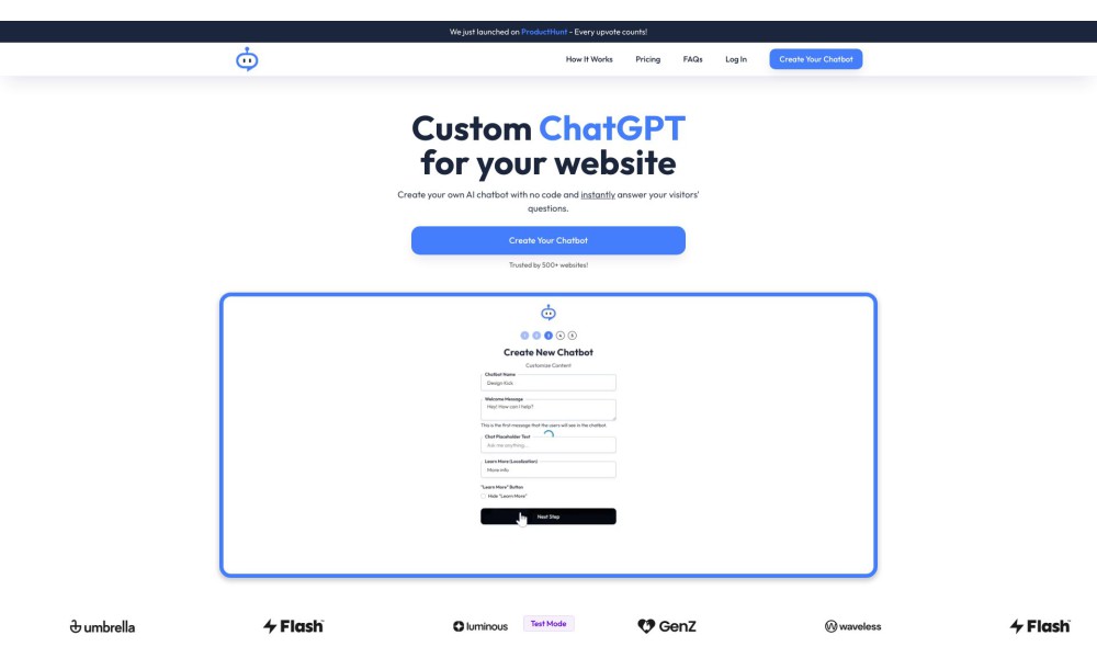 ChatFlow - ChatGPT for your website