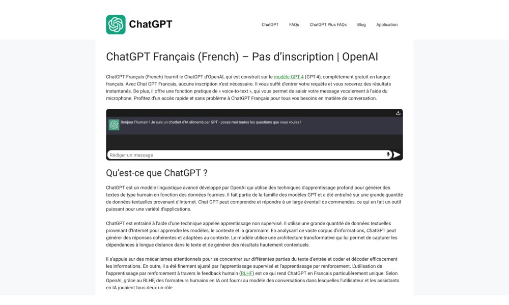 ChatGPT Français