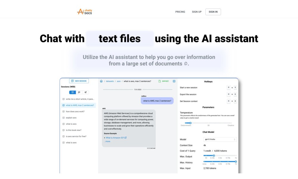 ChattyDocs: AI assistant for your documents