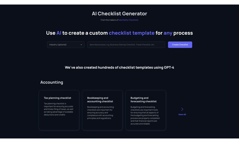 Checklist Generator