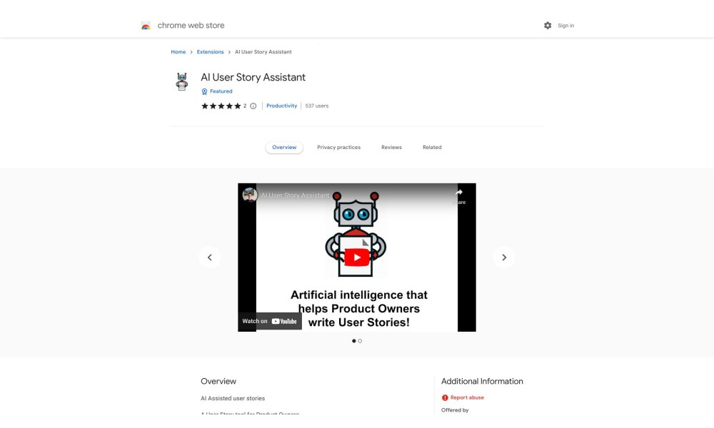 User Story AI