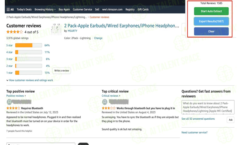 Amazon Reviews Chrome Extension - Image 2