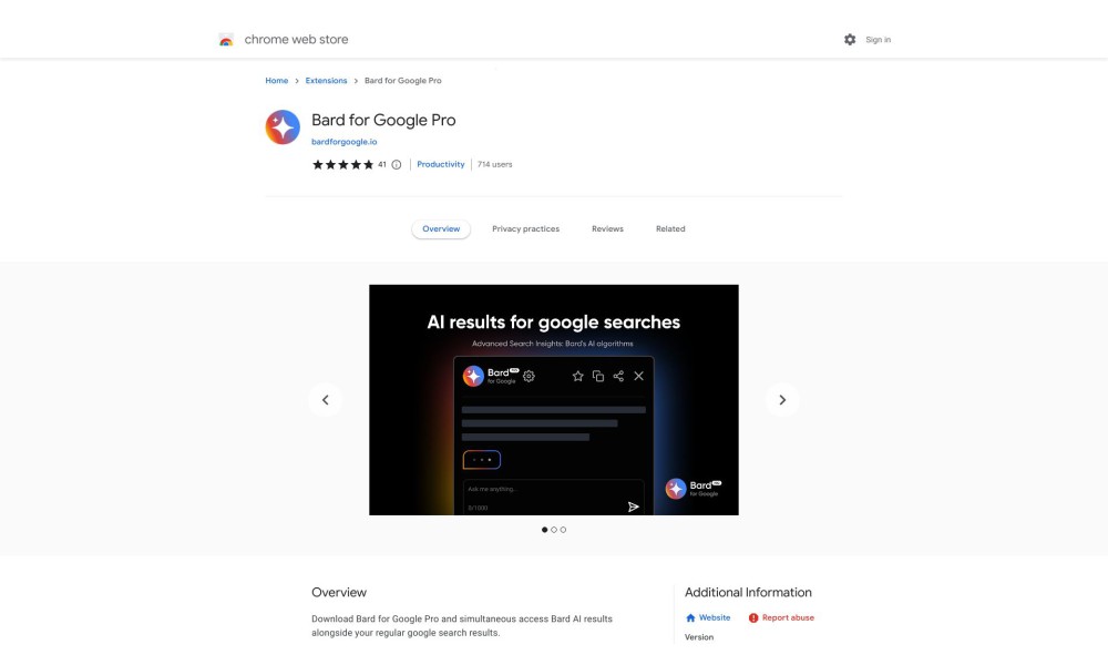 Bard for Google Pro