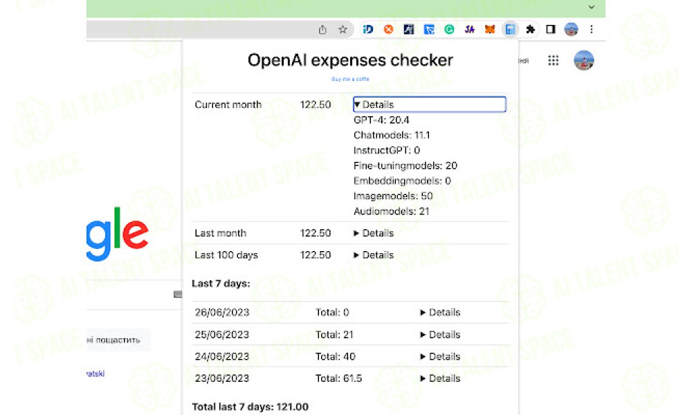 OpenAI Expenses Checker - Image 1