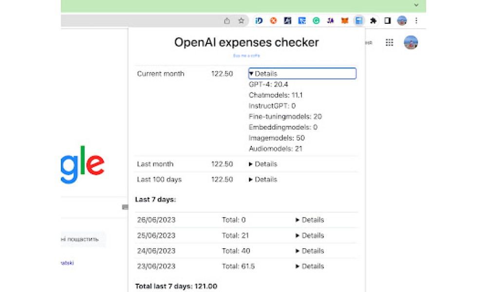 OpenAI Expenses Checker