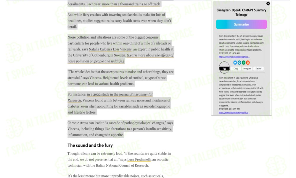 Summarizer Browser Extension - Image 1