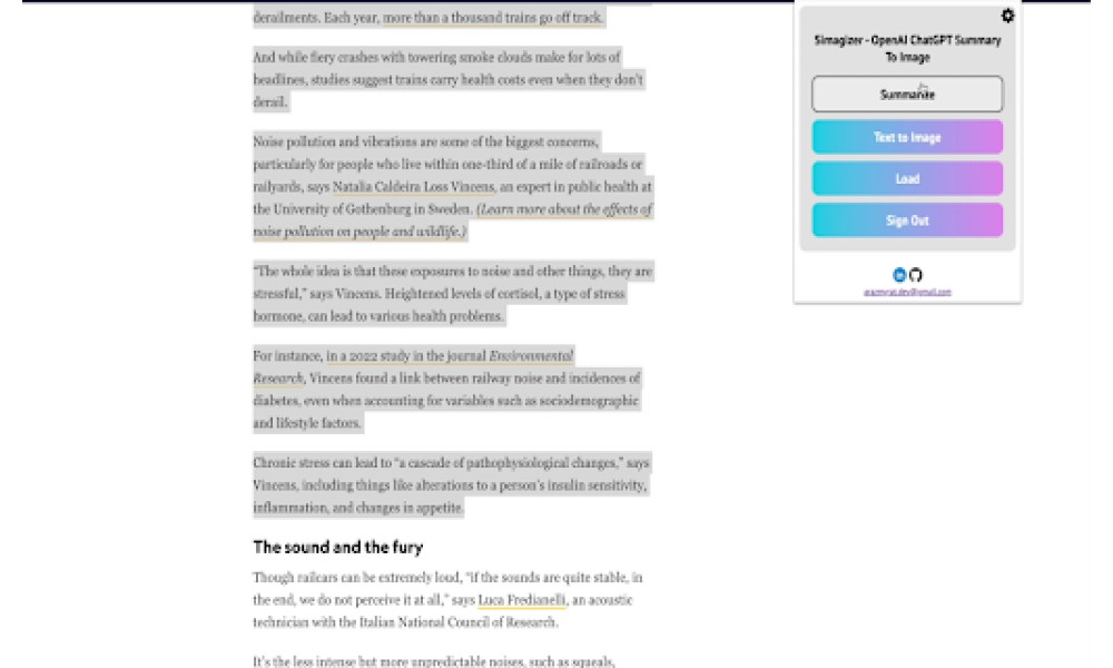 Summarizer Browser Extension