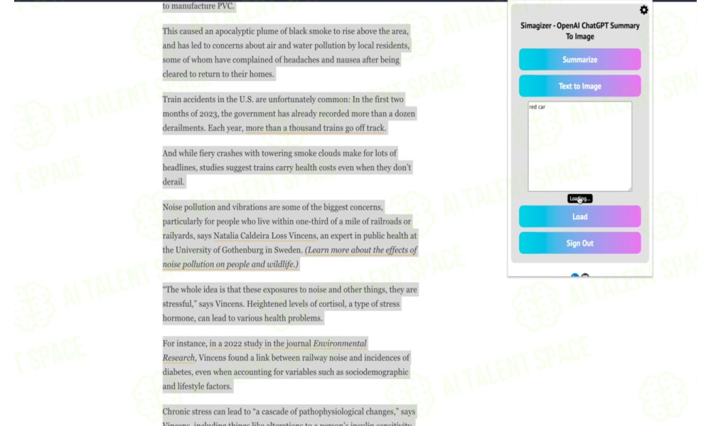 Summarizer Browser Extension - Image 2