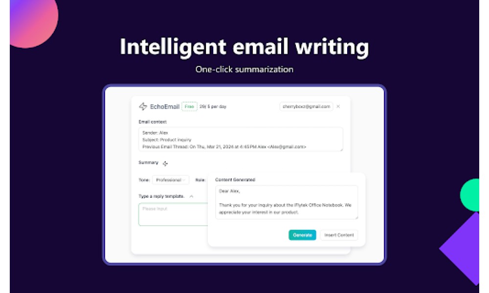 EchoEmail-AI Email Write Generator