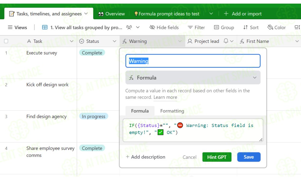 Airtable Hint GPT Chrome Extension - Image 3