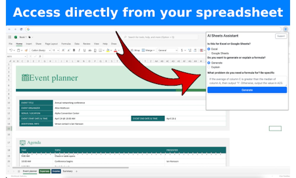 AI Sheets Assistant