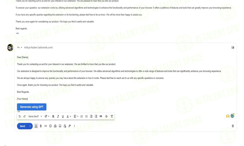 Email Body Generator - Image 1