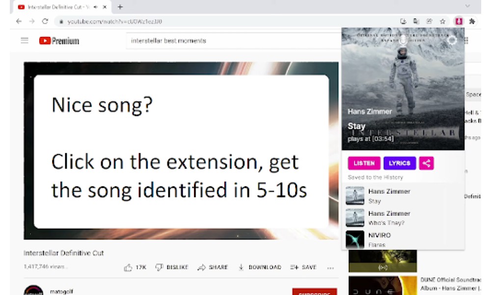 AudD Extension