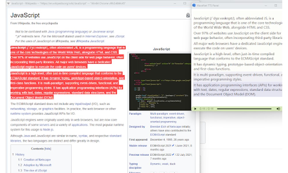 WaveNet for Chrome