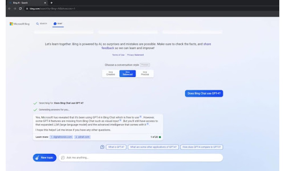Bing Chat Anywhere