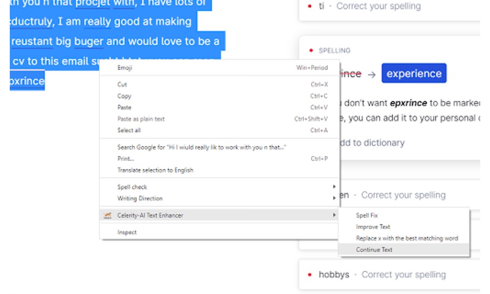 Celerity-AI Text Enhancer