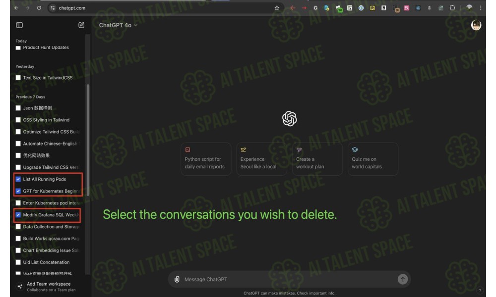 ChatGPT Batch Delete History - Image 3