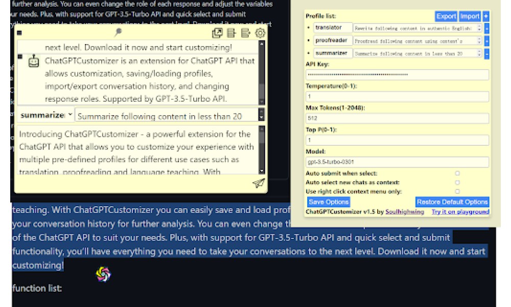 ChatGPTCustomizer