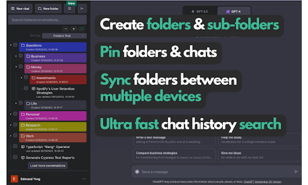 ChatGPT Easy Folders