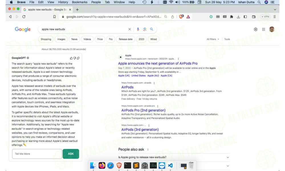 ChatGPT on Google Extension - Image 1