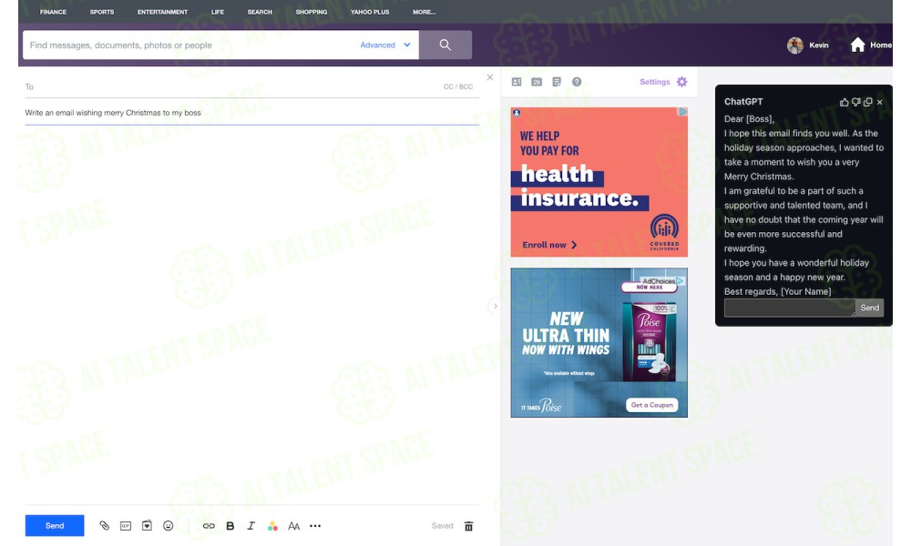 Open Source ChatGPT Yahoo Mail Chrome extension - Image 1