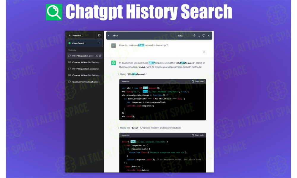 ChatGPT Conversation Search - Image 1