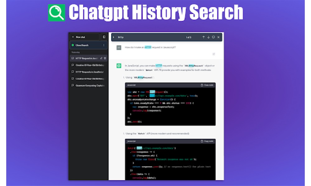 ChatGPT Conversation Search