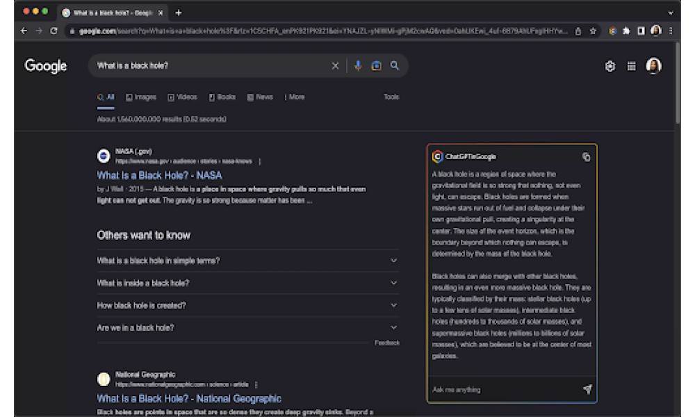 ChatGPTinGoogle