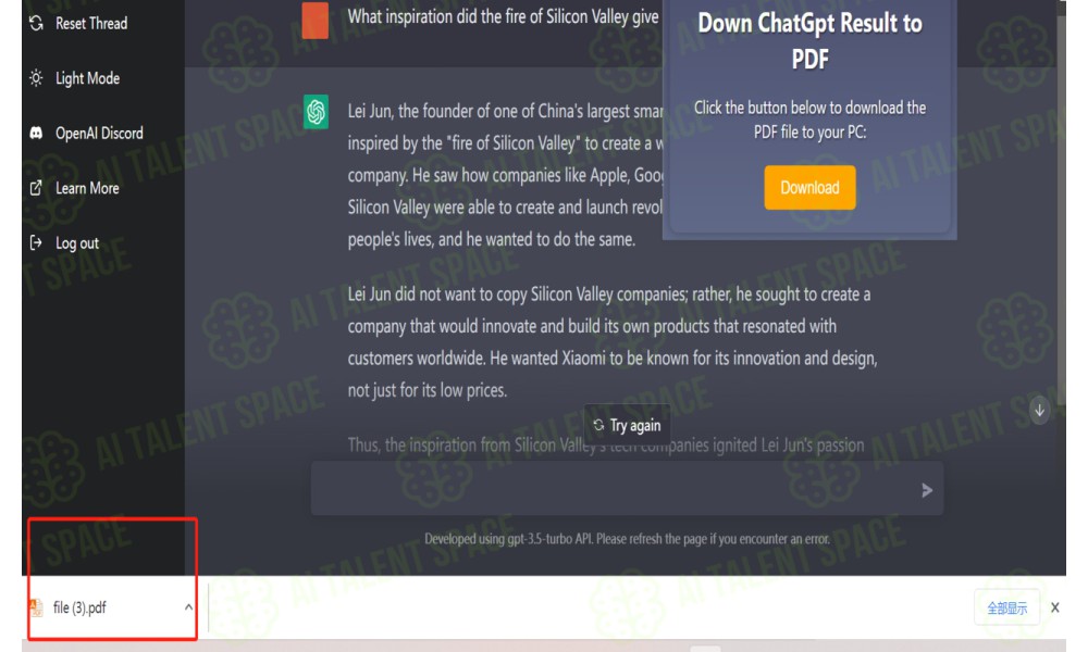 PDF Summarizer and ChatGPT - Image 2