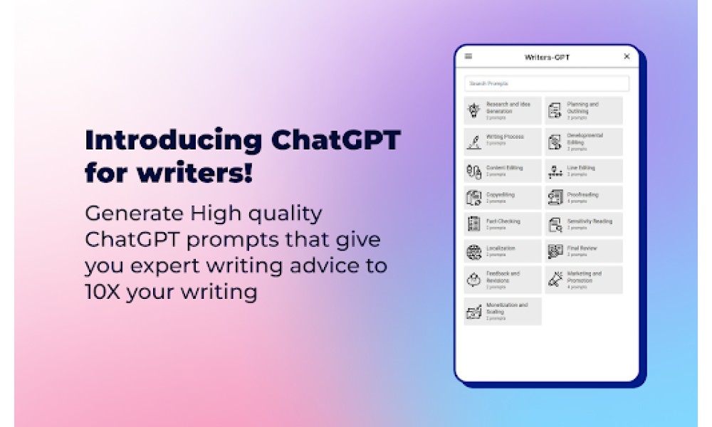 ChatGPT Prompt Generator for Authors