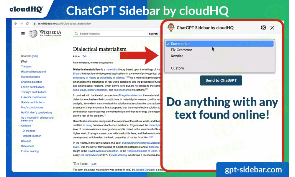 ChatGPT Sidebar by cloudHQ - Image 1