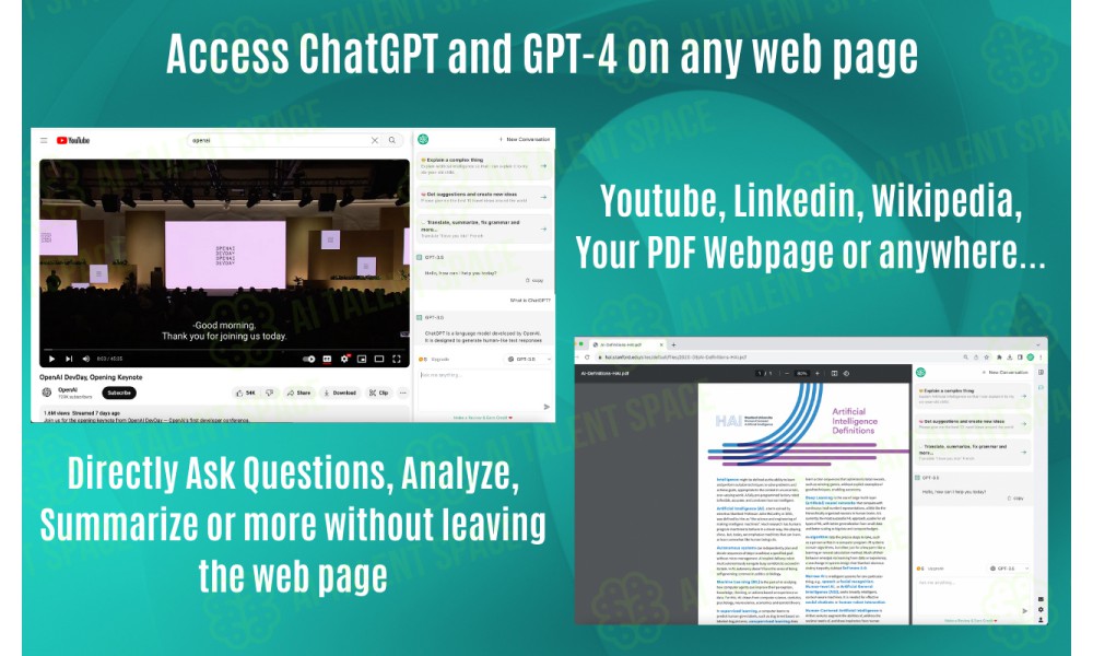 ChatGPT Sidebar with GPT-4 Vision & Image & Gemini by AITOPIA - Image 1