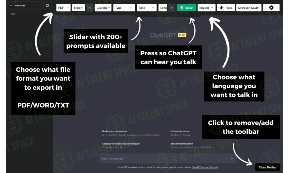 ChatGPT Toolbar Companion - Image 1