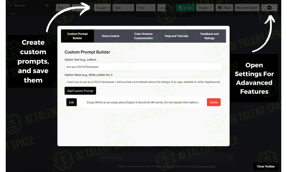 ChatGPT Toolbar Companion - Image 4