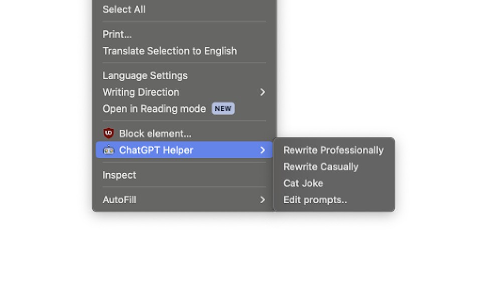 Chrome ChatGPT Helper