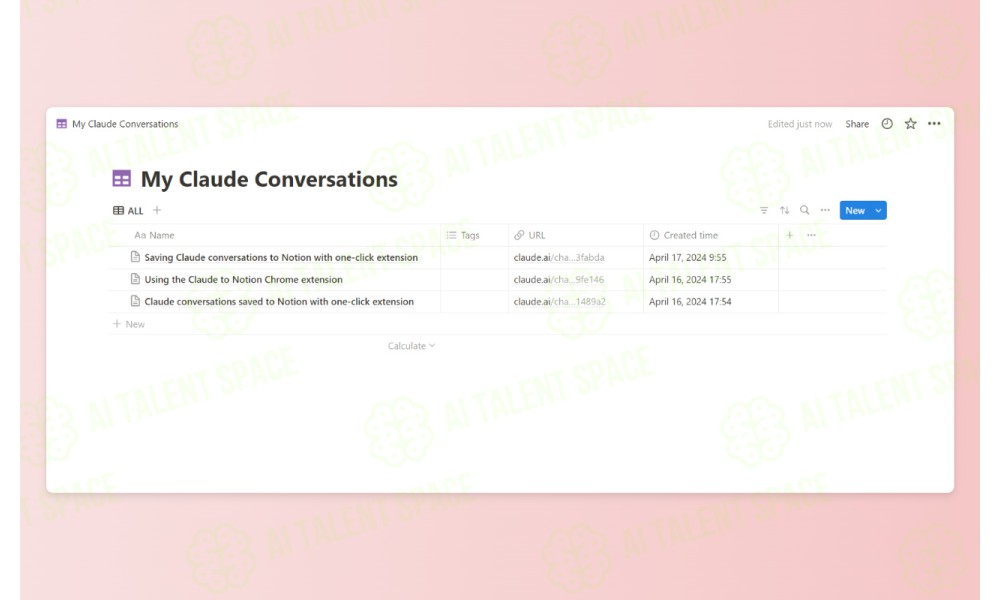 Claude to Notion Chrome Extension - Image 3