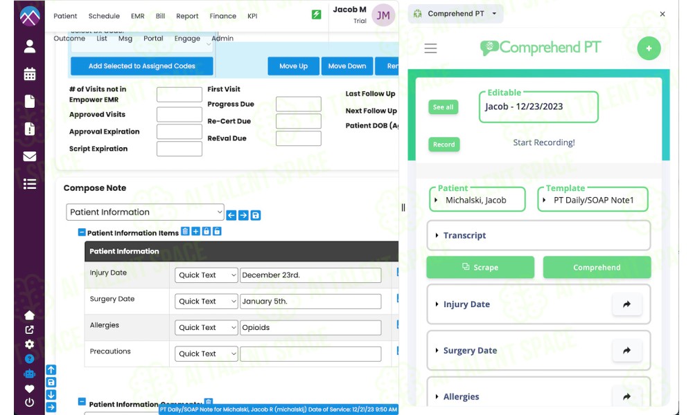 Comprehend PT Integration for EMR - Image 2
