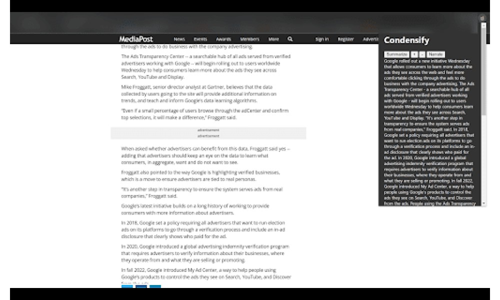 Condensify