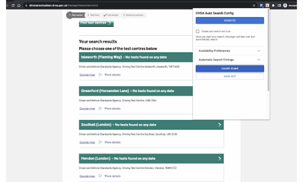 Test Date Finder