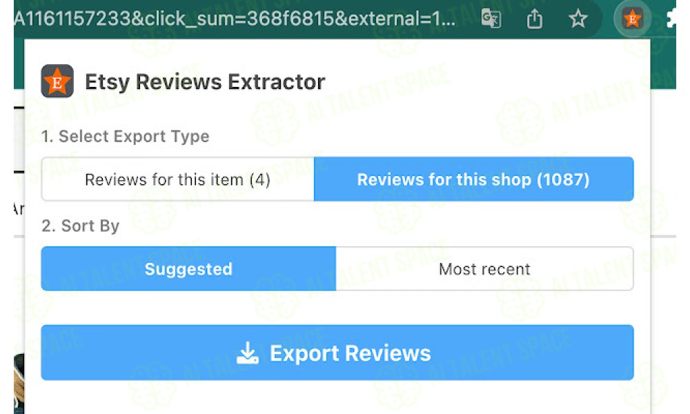 Etsy AI Review Analysis & Download Tool - Image 4