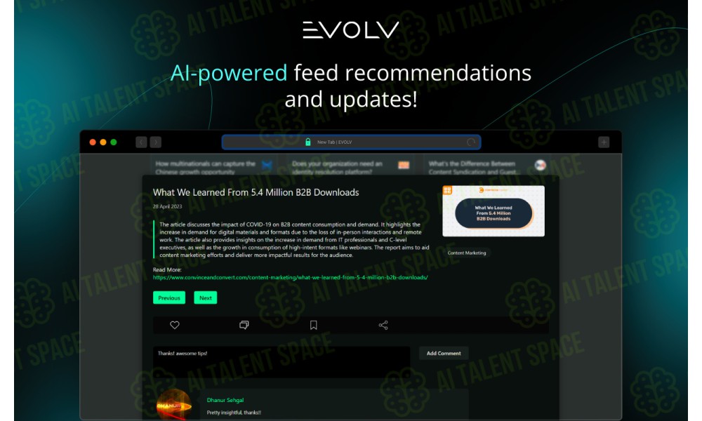 EVOLV New Tab - Image 3