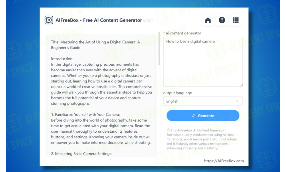AI Writing Generator - Image 1